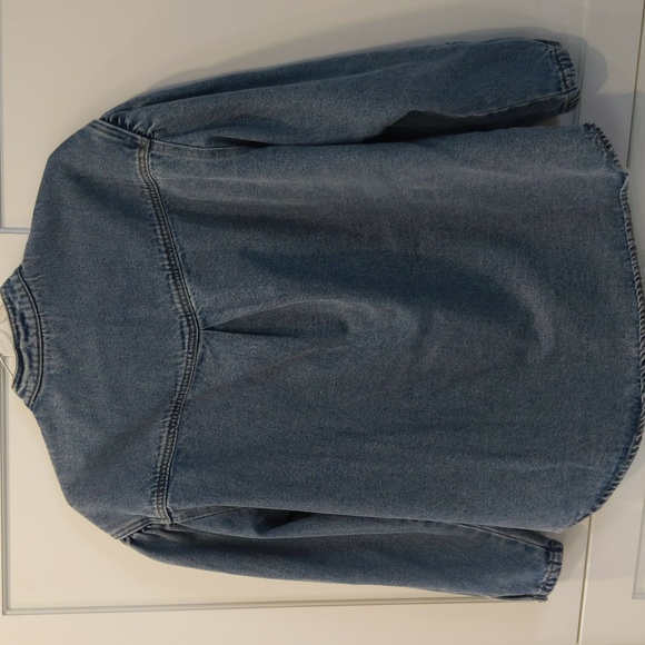 Mango denim shacket in blue - Picture 4 of 4
